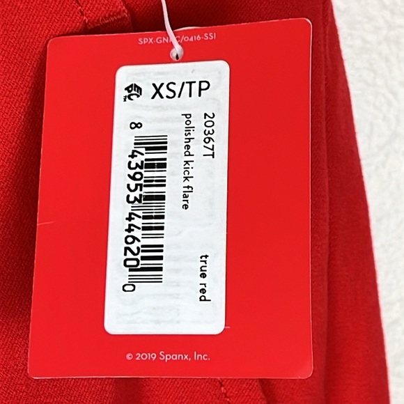 SPANX  Polished Kick Flare Pant in True Red, Size XS Tall, NWT - Picture 5 of 16